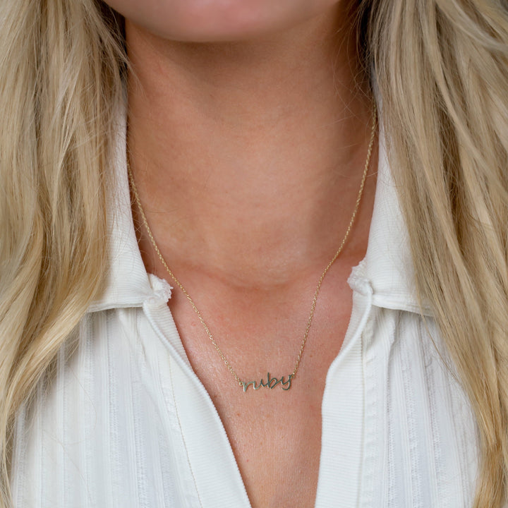 Water Resistant Custom Dainty Name Necklace
