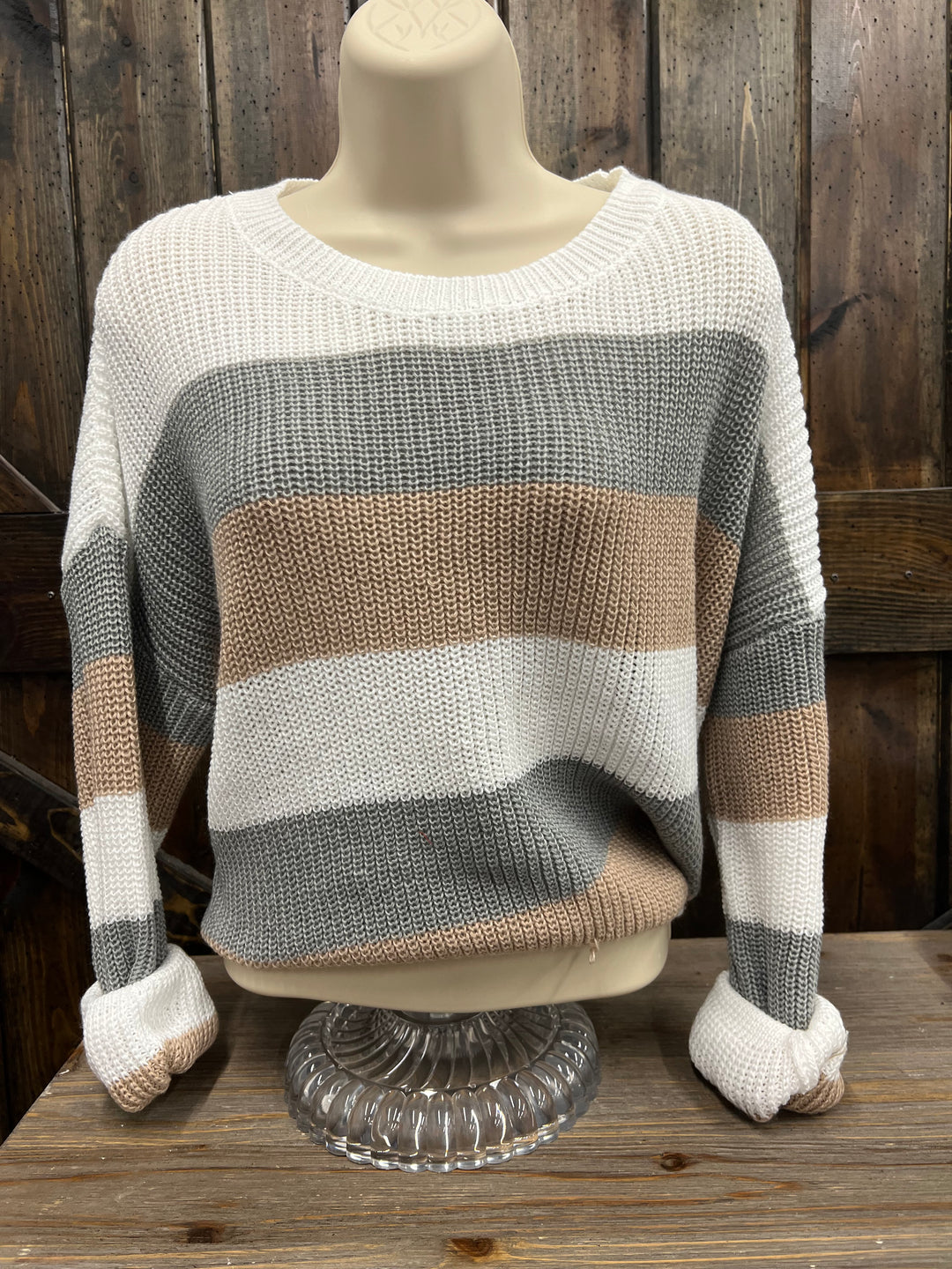 Knitted Stripe Sweater